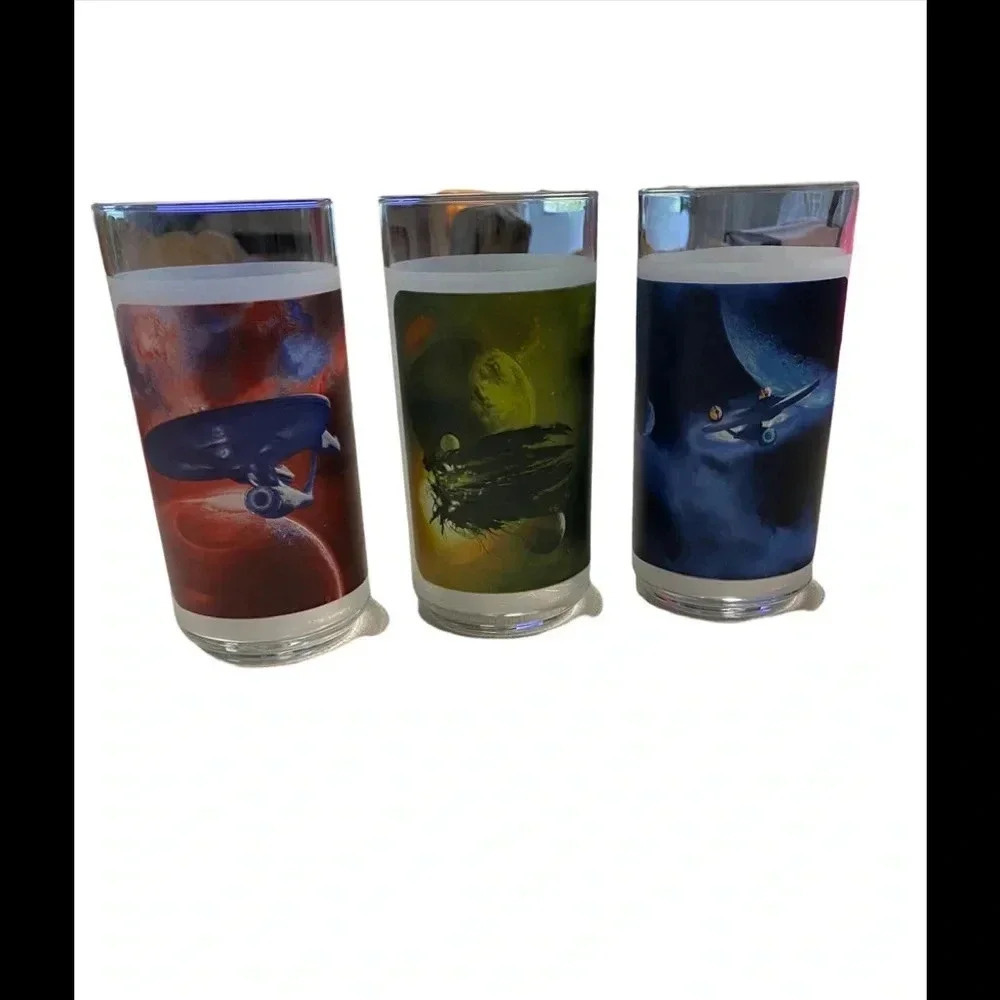 Burger King 2008 Paramount Pictures Star Trek- Set of 3 Glasses